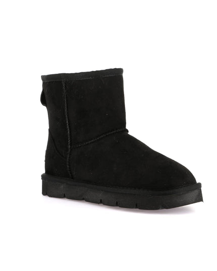 Grünland Women's Short Boots in Black for Festive Warmth