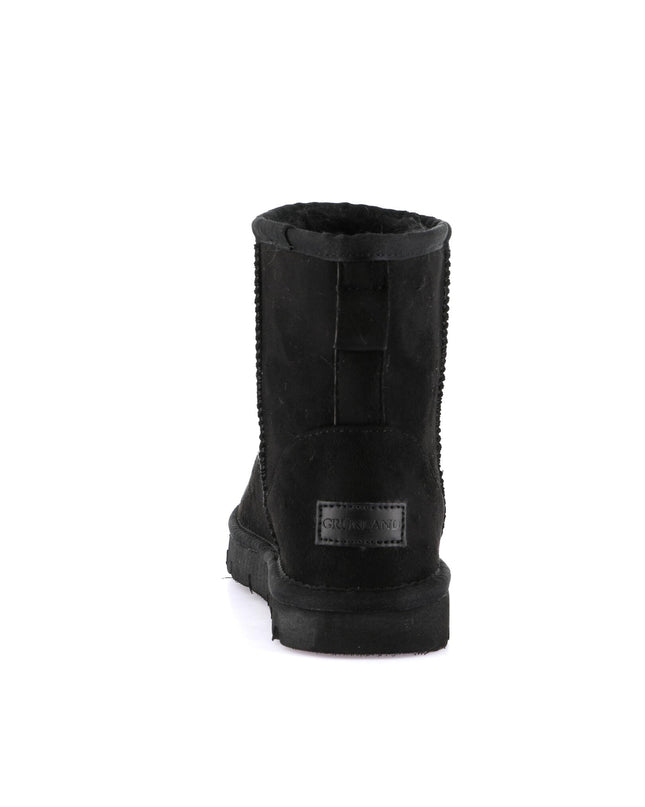 Grünland Women's Short Boots - Nero | Festive Style and Warmth