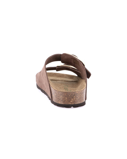 Grünland Marrone Double Strap Women's Slippers