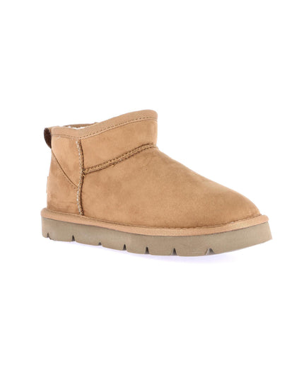 Grünland Women's Extra Short Boots in Leather for Trendy Warmth