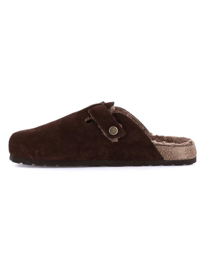 Grünland Men's Plush Clogs - Marrone | Stylish Holiday Comfort
