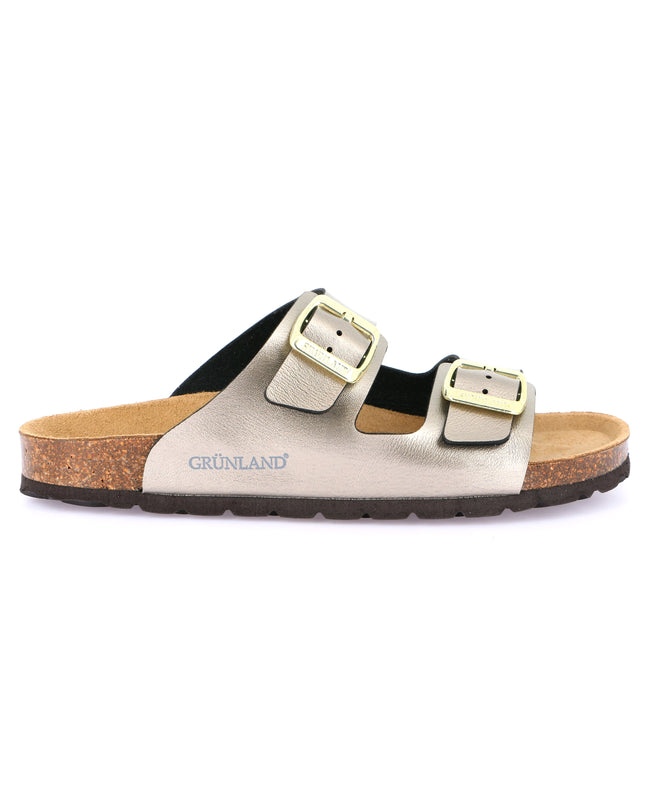 Grünland Champagne Double Strap Women's Slippers