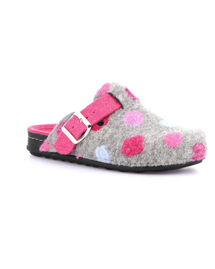 Grünland PILA Women's Slippers in Gray Fuchsia for Trendy Footwear