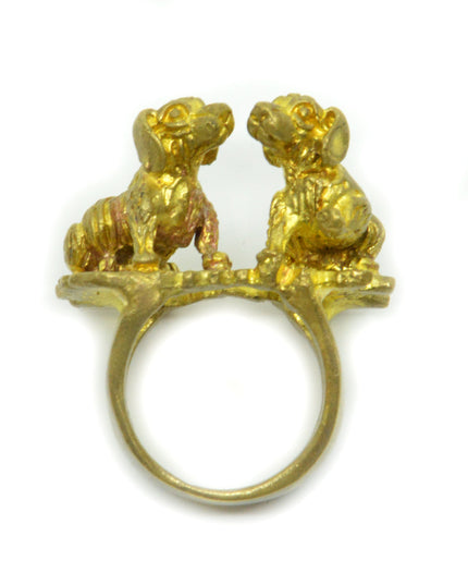 Dachshund Copper Ring