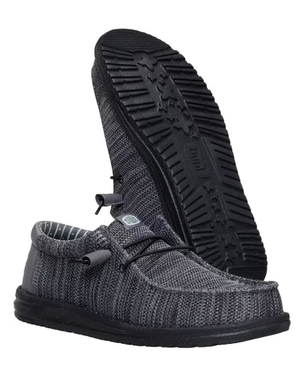 HeyDude - Wally Stretch Sox Granite Grey Black