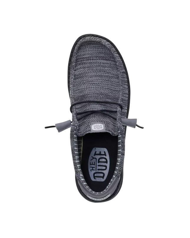 HeyDude - Wally Stretch Sox Granite Grey Black