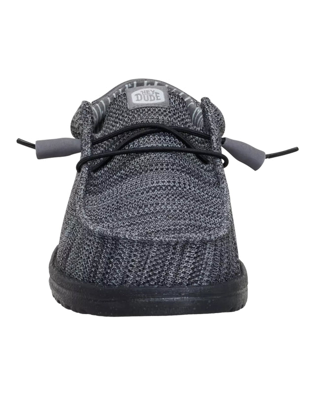 HeyDude - Wally Stretch Sox Granite Grey Black