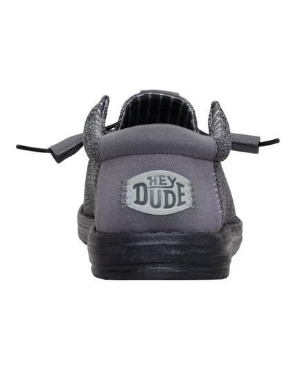 HeyDude - Wally Stretch Sox Granite Grey Black