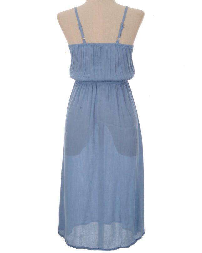 Light Blue Embroidered Dress