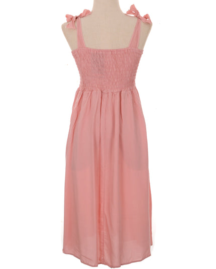 Pink Embroidered Dress