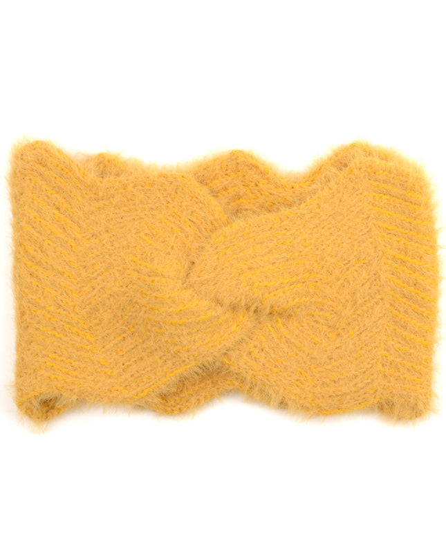 Mustard Wavy Headband | Christmas Collection