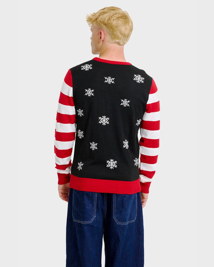 Candy Cane Christmas Sweater for Men