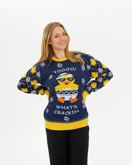 What's Cracking Easter Sweater - Women's Style