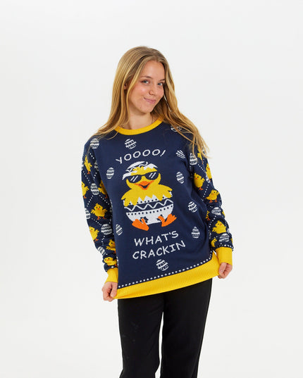 What's Cracking Easter Sweater - Women's Style