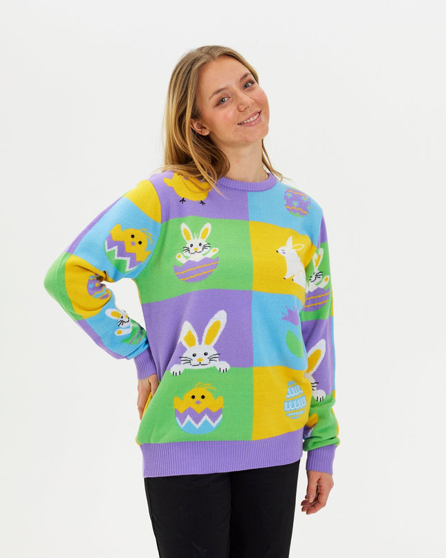 Patchwork Easter Sweater - Women's Edition