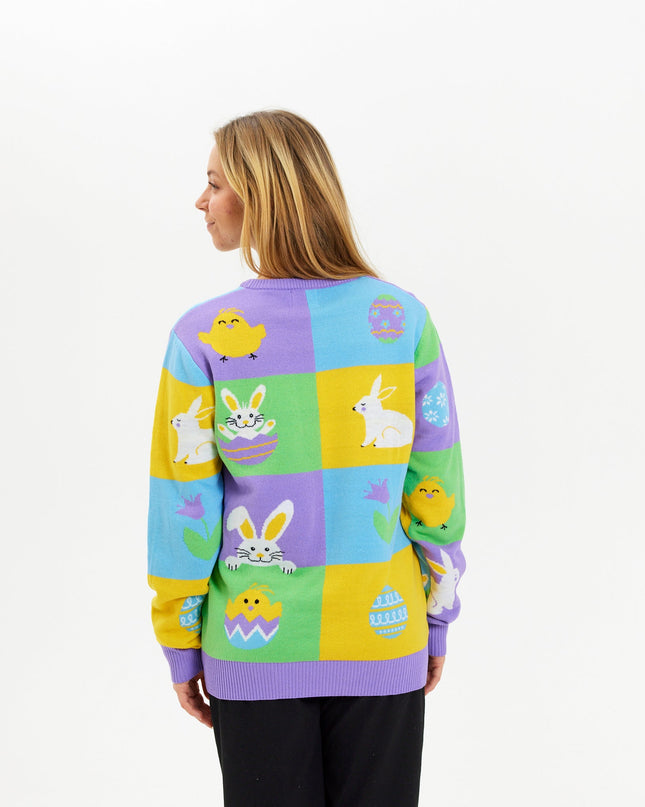 Patchwork Easter Sweater - Women's Edition