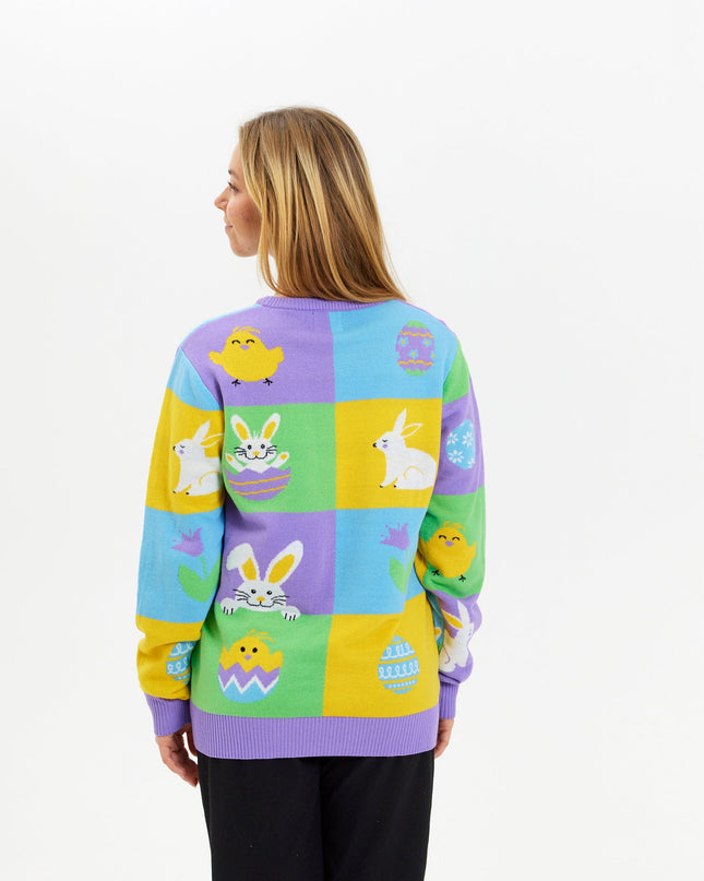 Patchwork Easter Sweater - Women's Edition