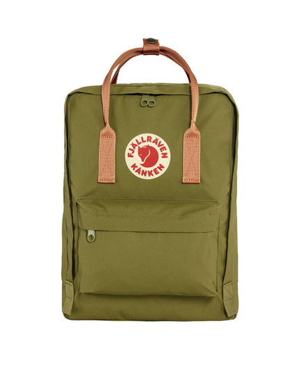 Fjallraven Kanken Backpack in Foliage Green & Peach Sand