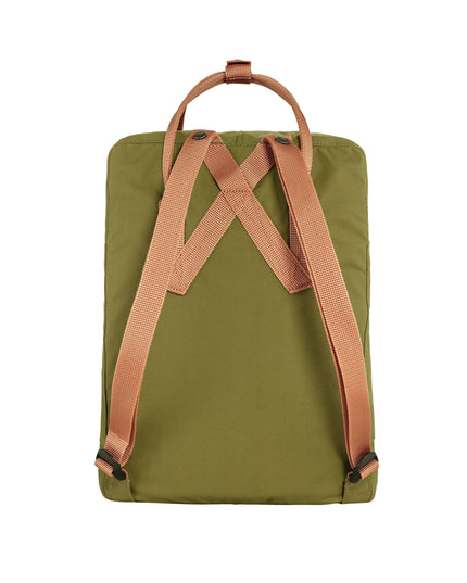 Fjallraven Kanken Backpack in Foliage Green & Peach Sand