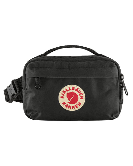 Fjallraven Kanken Hip Pack - Black | Handle: fjallraven-kanken-hip-pack-black
