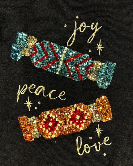 Vintage Joy Peace Love Ugly Christmas Sweater for All