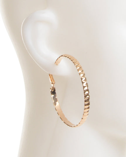 Hoop Earrings - Wavy