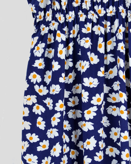 Blue Daisy Maxi Dress