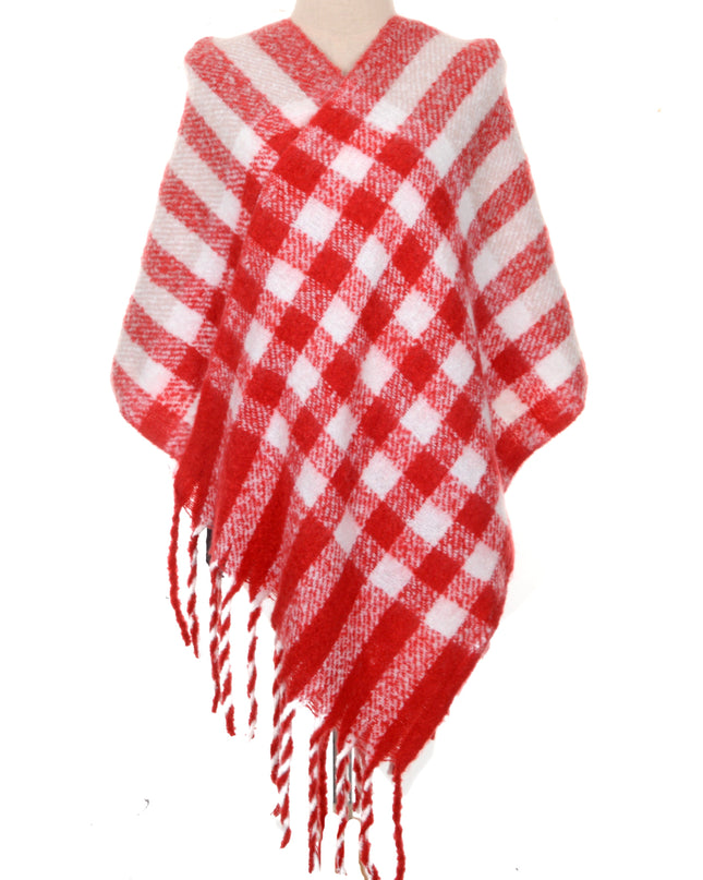 Red Plaid Scarf I