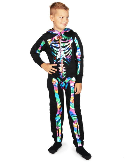 Boy's Iridescent Skeleton Costume
