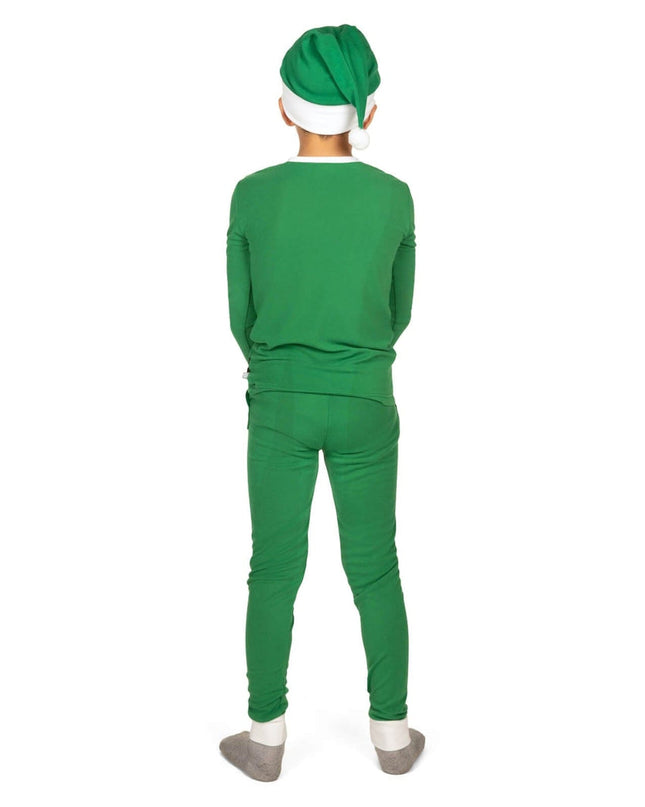Boy's Elf Crew Neck Pajama Set