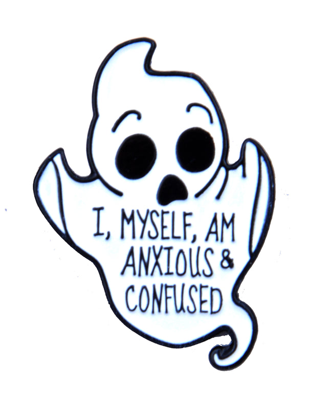 Anxious and Confused Pin
