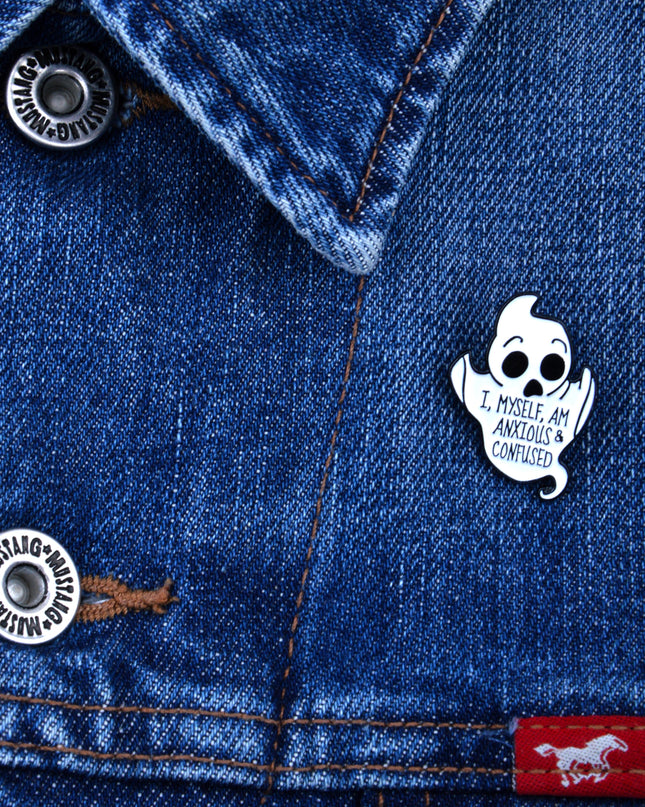 Anxious and Confused Pin