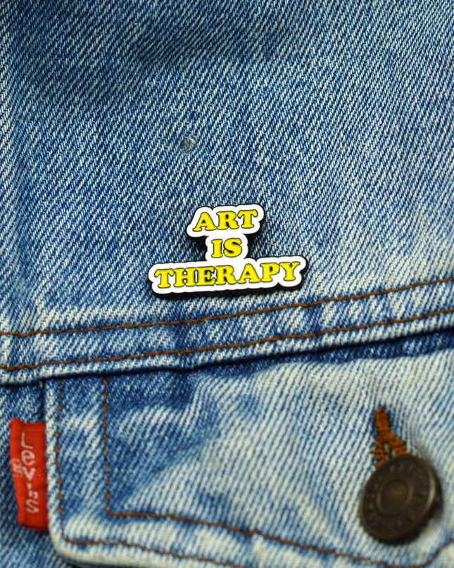 Badge - Art is Therapy | Accessories