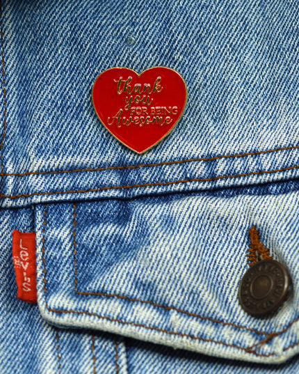 Being Awesome Enamel Pin