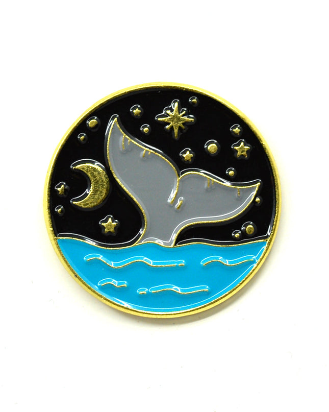 Whale Starry Night Brooch