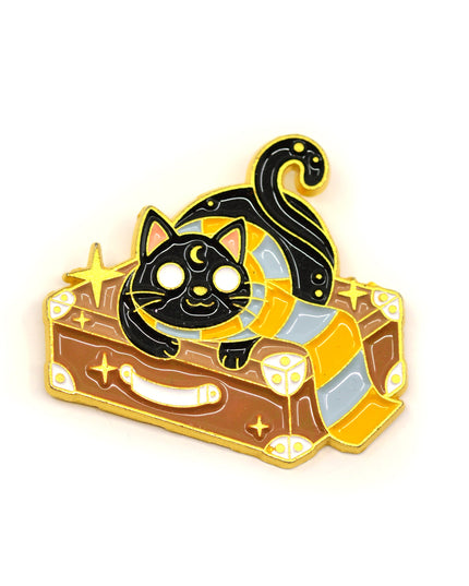 Wizard Cat III Pin - Magical Halloween Costume Accessory