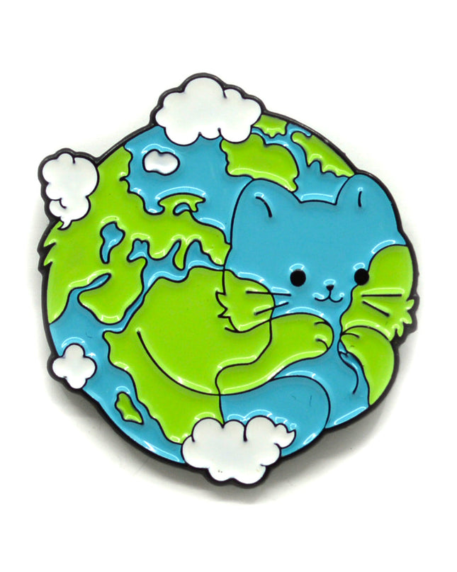 Cat Earth Pin