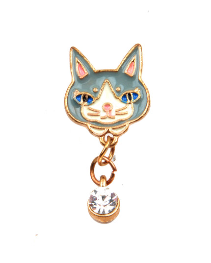 Cat Head Brooch - Cute and Playful Animal Design