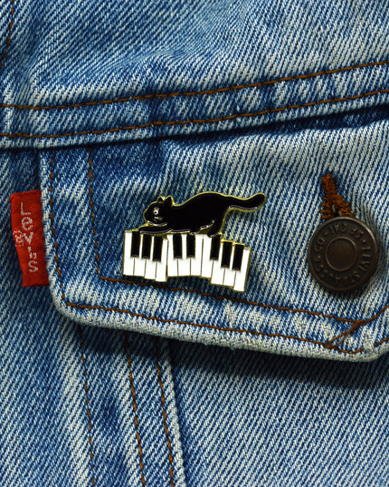 Brooch - Cat Piano
