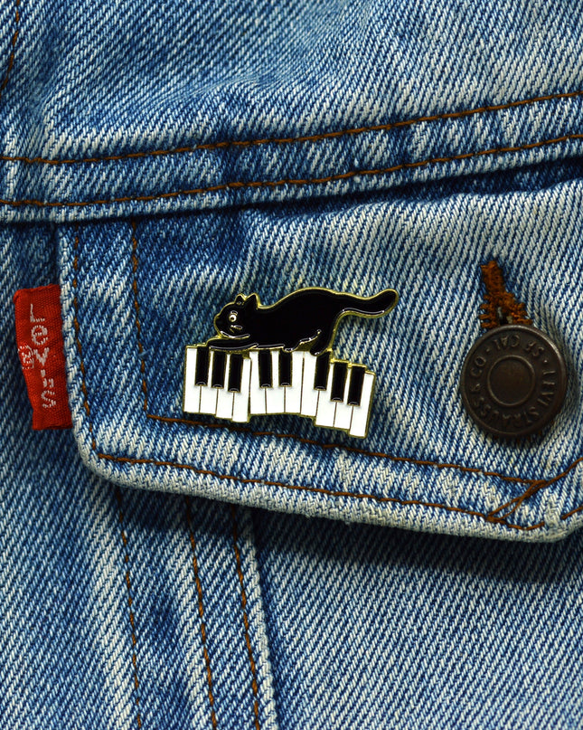 Brooch - Cat Piano