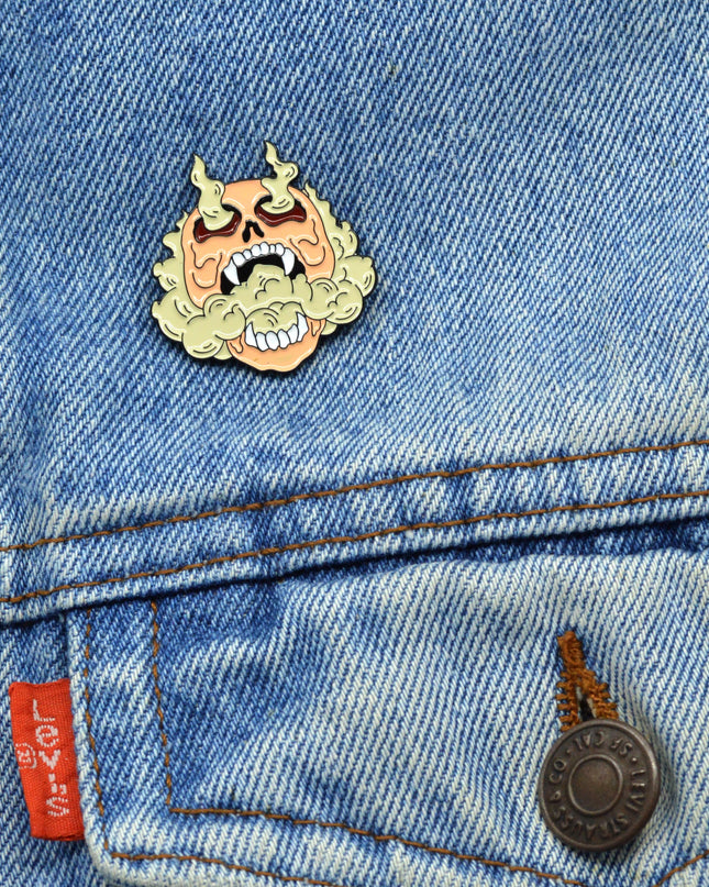 Smoking Skull Pin - Limited Edition -koriste