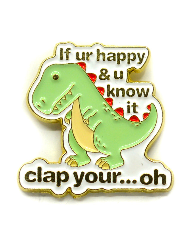 Badge - Happy T-Rex