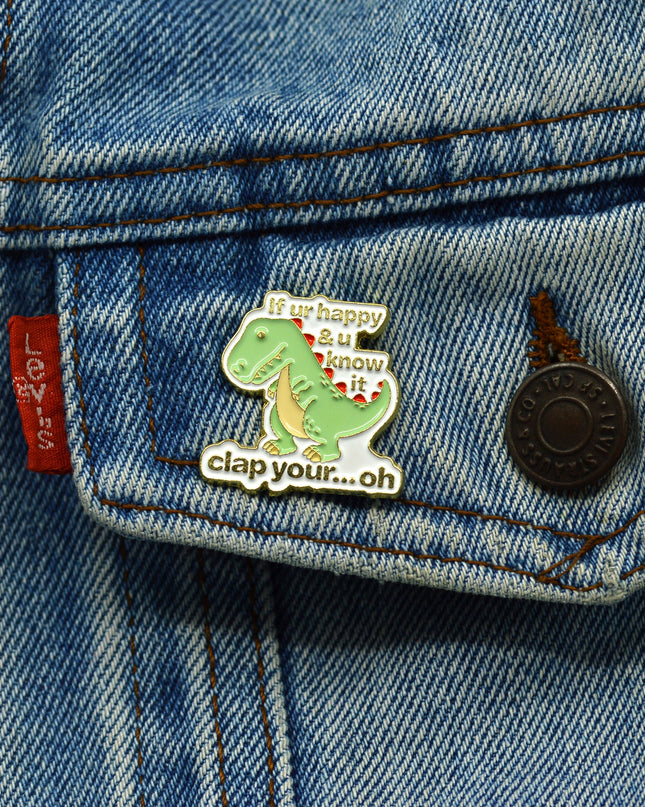 Badge - Happy T-Rex