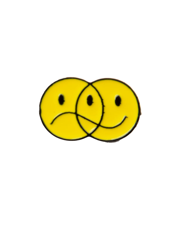 Iloinen/Surullinen Emalipinni