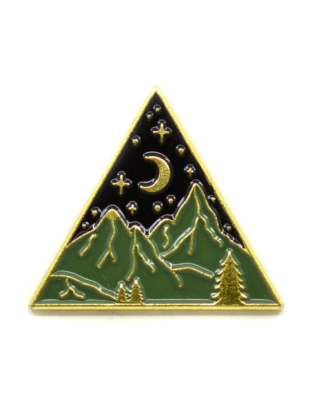 Mountain Peaks Pin Badge