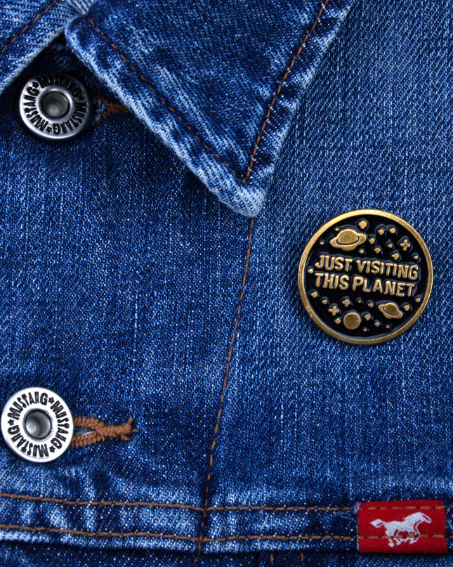 Just Visiting Planet -pin