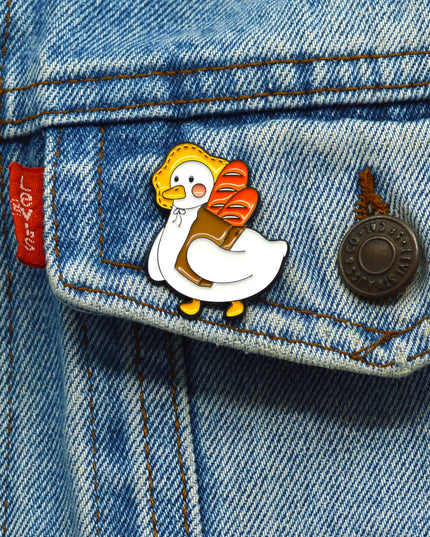 Duck Lady Easter Pin