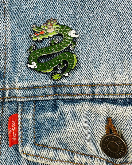 Brooch - Chinese Green Dragon