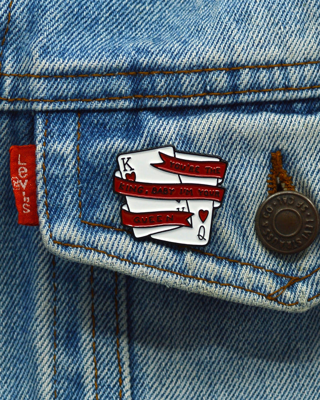 King and Queen Halloween Pin