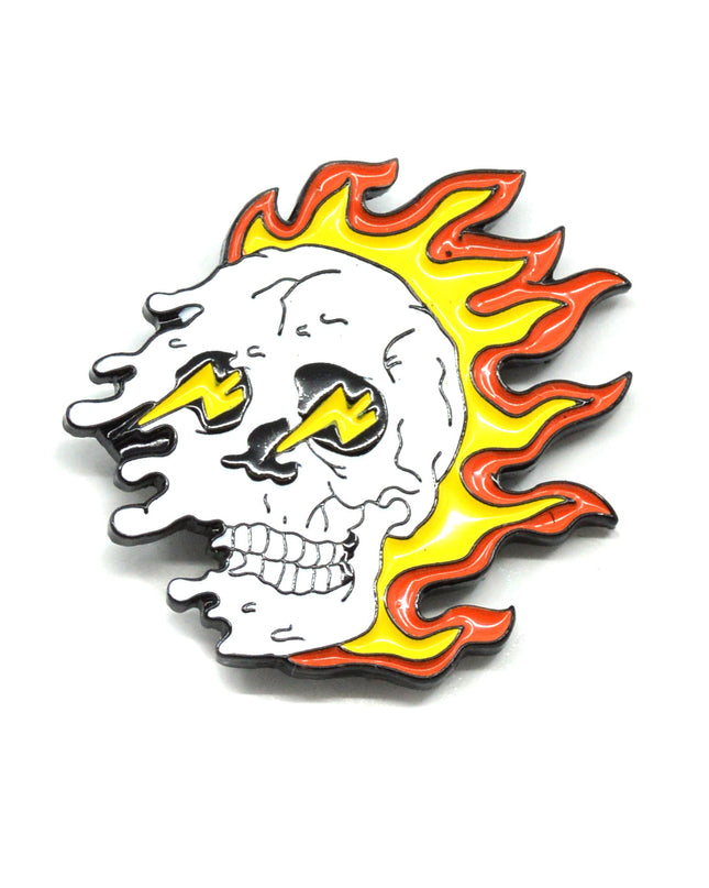 Fiery Skull II Enamel Pin